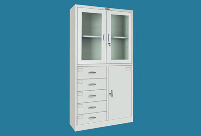 Five-drawer glass cabinet W860XD360XH1800